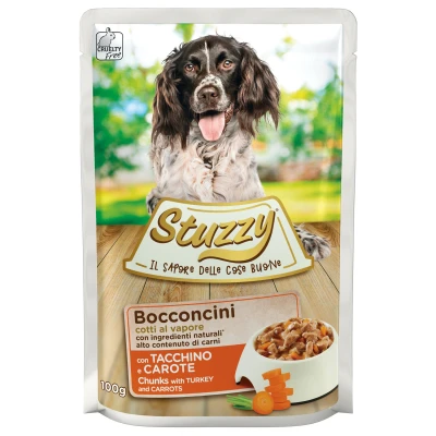 Afbeelding van Stuzzy Maaltijdzakjes Adult 100 g Hondenvoer Kalkoen&amp;Wortel