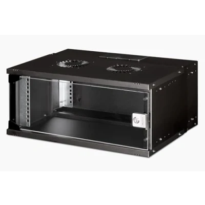 Image de Digitus SOHO PRO Series Armoire 540 x 400 mm (L P) montable sur mur RAL 9005, noir 4U 19&quot;