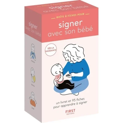 Image de Boîte à fiches signer avec son bébé