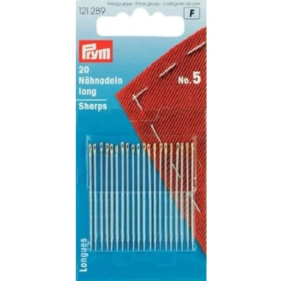 Afbeelding van PRYM NAAINAALDEN LANG STAAL 0.80X40MM 1X20ST