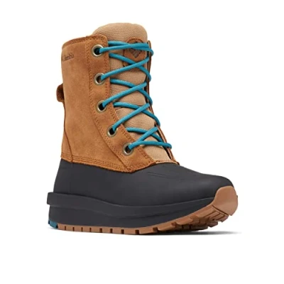 Afbeelding van Columbia Moritza Shield Omniheat Snowboots, Dames, Maat: 37, Elk/river blue Leer/ synthetisch