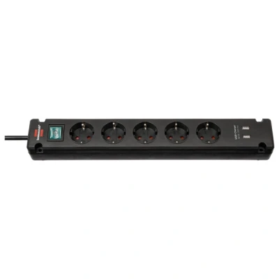 Image de Brennenstuhl compatible bremounta steckdosenleiste, 5 fach, usb ladef
