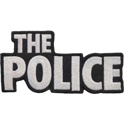 Afbeelding van The Police Logo Patch Wit/Zwart