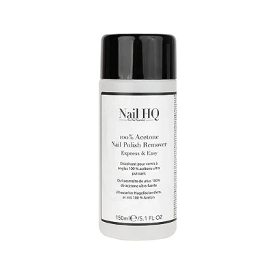 Image de Nail HQ 100% Acetone Polish Remover 150ml, Transparent