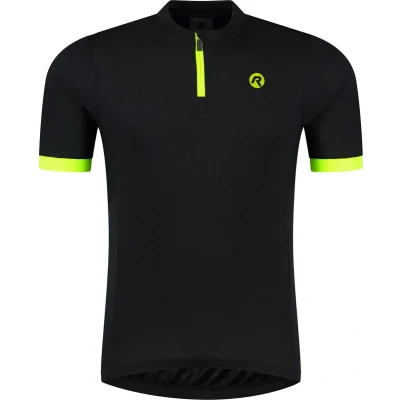 Afbeelding van Rogelli Core Fietsshirt Heren Korte Mouwen Wielershirt Zwart, Fluor Maat 3XL