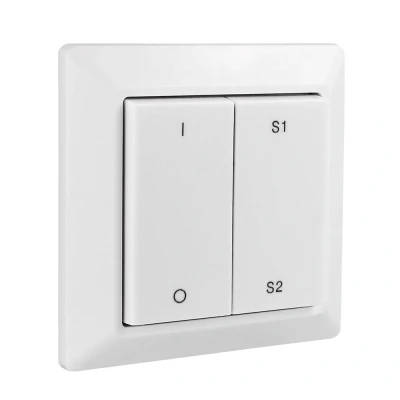 Afbeelding van Yphix Draadloze Wandbediening Zigbee 1 Zone Kinetic LEDdirect.nl