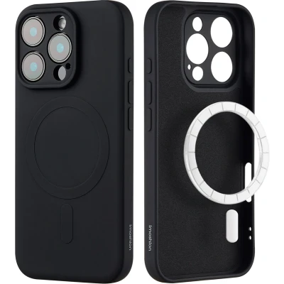 Afbeelding van imoshion Hoesje Geschikt voor iPhone 16 Pro Max Siliconen Color Backcover MagSafe Zwart