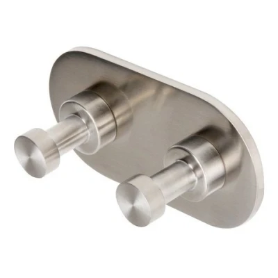 Afbeelding van Geesa nemox stainless collection jas/handdoekhaak dubbel