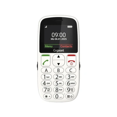 Afbeelding van Gigaset GL395 Mobiele telefoon SOS knop, Spatwaterdicht, Stofvrij Wit