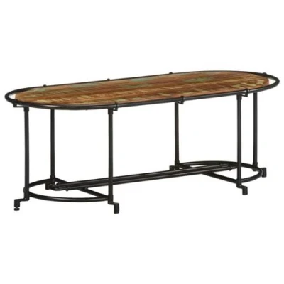 Image de vidaXL Table basse 110x55x40 cm bois massif de récupération4013499