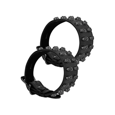 Afbeelding van Ouch! Skulls and Bones Ankle Cuffs with Black