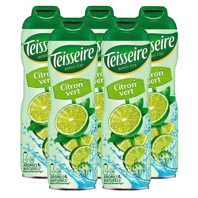Afbeelding van Teisseire Limoen/limoen dranksiroop 600 ml siroop die dezelfde smaak heeft als fruit (5 stuks)