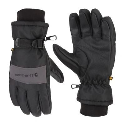 Afbeelding van Carhartt Waterdichte geïsoleerde handschoen Wp handschoenen voor koud weer heren, Zwart/Grijs