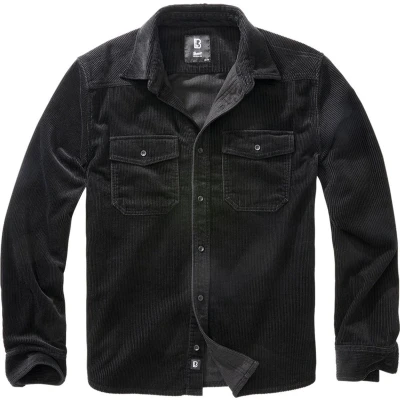 Afbeelding van Brandit LONG Sleeve Overhemd, Heren, Maat: Medium, Black