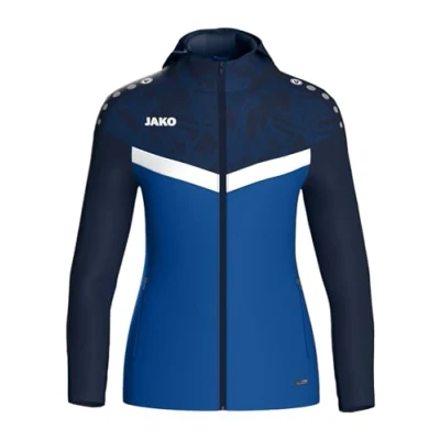 Afbeelding van JAKO Jas met kap Iconic royal/marine / 40