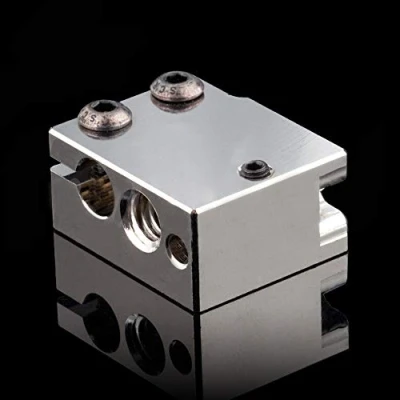 Afbeelding van Verwarmingsblok van koper op hoge temperatuur compatibel met Volcano Hotend PT100 DDB extruder 3D printer (koper)