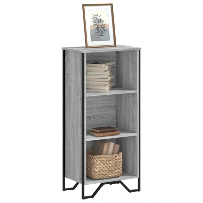 Afbeelding van Boekenkast 50x31x106 cm bewerkt hout grijs sonoma eikenkleurig