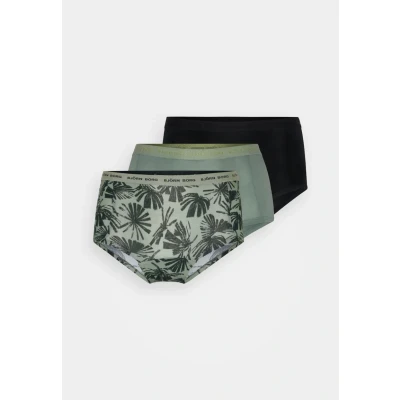 Afbeelding van Björn Borg Everyday Shorts 3 PACK Onderbroeken, Dames, Maat: Small, Black/green