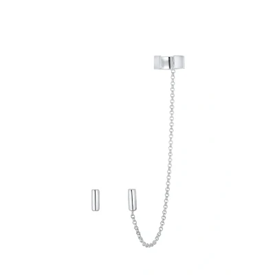 Afbeelding van Elli Earcuff Oorbellen silvercoloured, Dames, Maat: One Size, Silver coloured