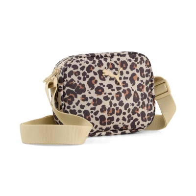 Afbeelding van Puma POP Schoudertas, Dames, Maat: One Size, Toasted almond animal aop