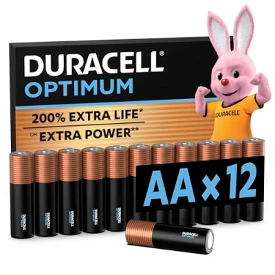 Image de Pile Alcaline Optimum AA 12 unités Duracell