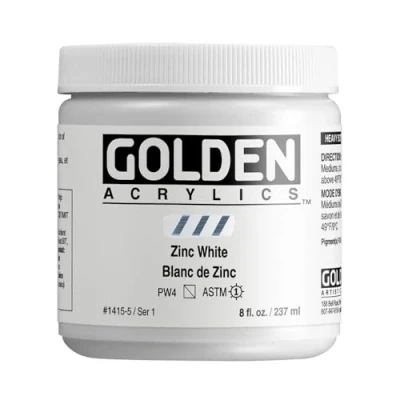 Afbeelding van Golden Acryl: 236 ml, dik, ZINC, wit