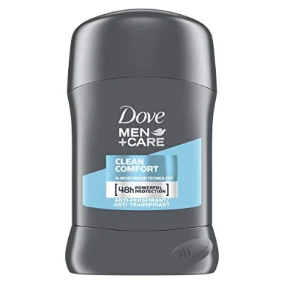 Afbeelding van Dove for Men Care Clean Comfort anti transpirant deodorantstick, 50 ml, 6 stuks