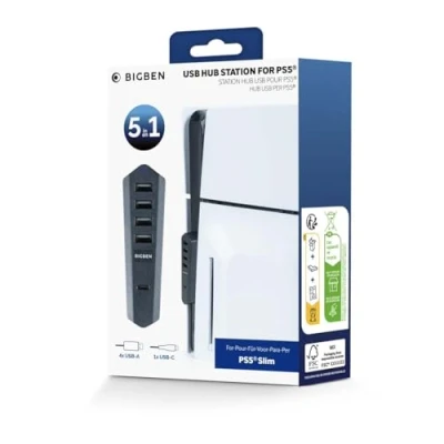 Image de Hub USB Nacon pour PS5 Slim Noir