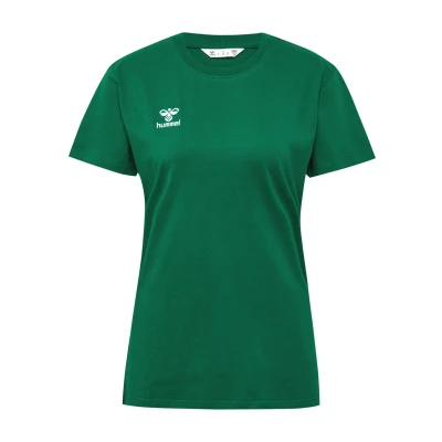 Afbeelding van Hummel Tshirt basic, Dames, Maat: 44, Evergreen