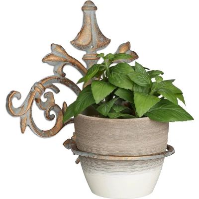 Afbeelding van Relaxdays bloempothouder pothouder hanging basket bloempothanger wandhaak deco