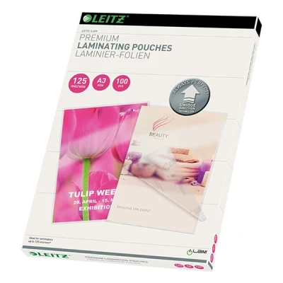 Image de Leitz 100 brillant limpide A3 (297 x 420 mm) pochettes plastifiées