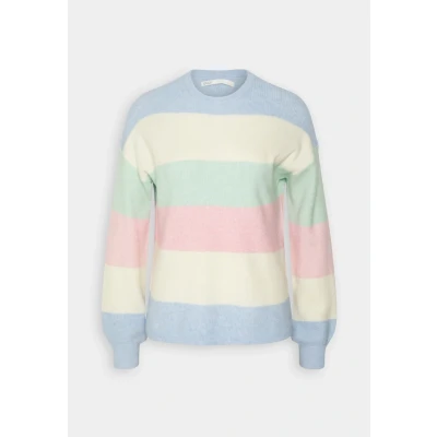 Afbeelding van ONLY Onlatia Stripe NOOS Trui, Dames, Maat: Large, Kentucky blue/whitecap/surf