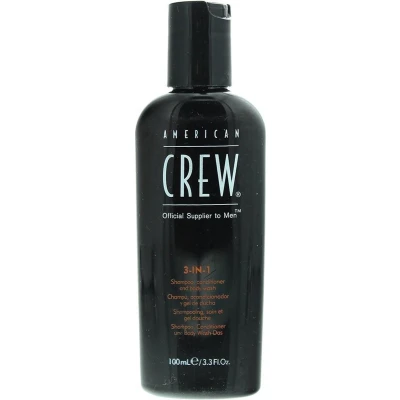 Afbeelding van American Crew 3IN1 SHAMPOO, Conditioner AND BODY WASH Douchegel, Heren, Maat: 100 ml,