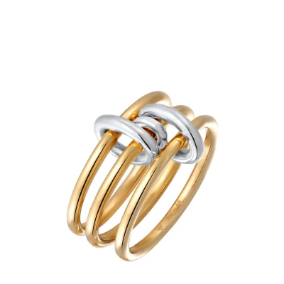 Afbeelding van Elli Ring zonder Stenen Dames Knoop 925 Sterling Zilver Feest / Oudejaarsavond