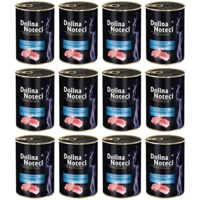 Afbeelding van 24 x 400 g Dolina Noteci Premium Rijk aan lam Nat Kattenvoer