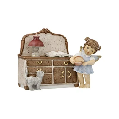Afbeelding van Goebel Nina &amp; Marco Decoratief beeld / figuur Engel geheime kerstrecepten Porselein 17cm Limited Edition