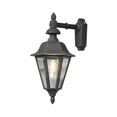 Afbeelding van Konstsmide Pallas Down 483 750 Buitenlamp (wand) Spaarlamp, LED E27 60 W Zwart