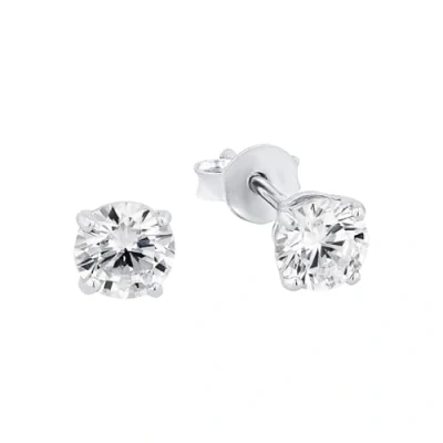 Afbeelding van Amor 9208401 Damesoorbellen 925 Sterling zilver met synthetische Zirkonia 0,5 cm, zilver, zirkonia,