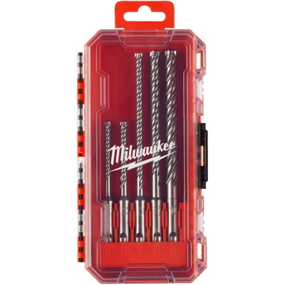Afbeelding van MILWAUKEE 4932498298 SDS Plus borenset MX4 UK in PACKOUT Ready Box 5 delig
