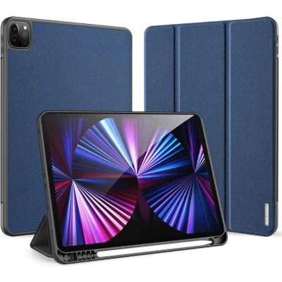 Afbeelding van Tablet hoes geschikt voor iPad Pro 2021 (11 Inch) Dux Ducis Domo Book Case Donker Blauw