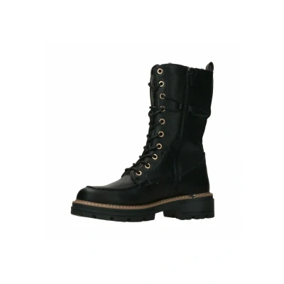 Afbeelding van Mustang Veterlaarzen, Dames, Maat: 36, Black Kunststof