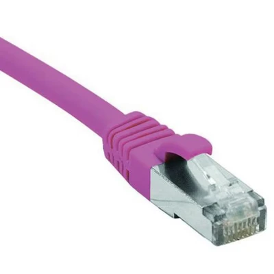 Image de Cordon RJ45 catégorie 6 F/UTP LSOH snagless rose 0,3 m