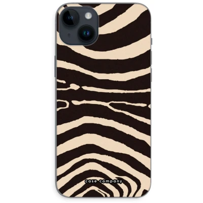 Afbeelding van Case Company® hoesje geschikt voor iPhone 14 Plus Arizona Zebra Soft Cover Telefoonhoesje Bescherming aan alle Kanten en Schermrand