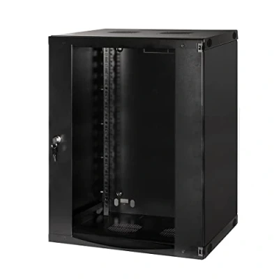 Afbeelding van LogiLink W15F64B 19inch wandkast (b x h d) 540 725 450 mm 15 HE Zwart grijs (RAL 7021)