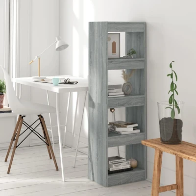 Afbeelding van Boekenkast/kamerscherm 40x30x135 cm grijs sonoma eikenkleurig