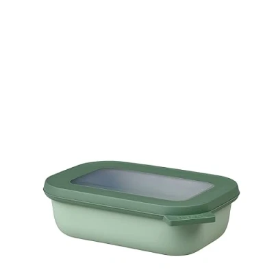 Image de Mepal Bol Multifonction Rectangulaire Boîte Conservation Alimentaire avec Couvercle Convient comme de Hermétique pour le Réfrigérateur, Micro ondes &amp; Congélateur 500 ml Nordic sage