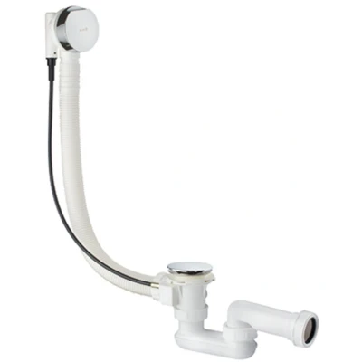 Afbeelding van Kludi Rotexa 2000 badafvoer en overloopcombinatie met waste kabel