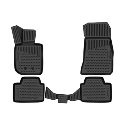 Afbeelding van Element EXP.ELEMENT3D02308210K Set van 4 premium antislip rubberen vloermatten 3D aanpasbaar voor BMW 3 serie G20, model vanaf 2019, zwart