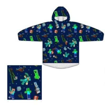 Afbeelding van Minecraft Hoodie Fleece deken, Creepers Kind One Size (7 14 jaar) Polyester