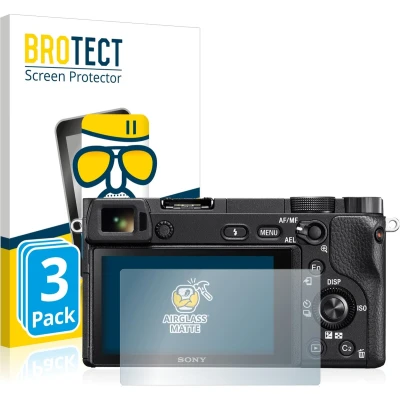 Afbeelding van BROTECT Screenprotector voor Sony Alpha 6300 Folie Beschermfolie Beschermglas matte (3 Stuks)